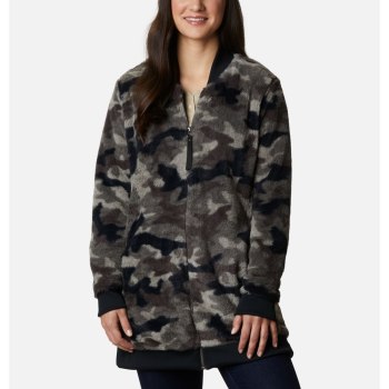 Columbia Bundle Up Printed Fleece, Chamarras Negros Camuflados Para Mujer | 908712-CSU